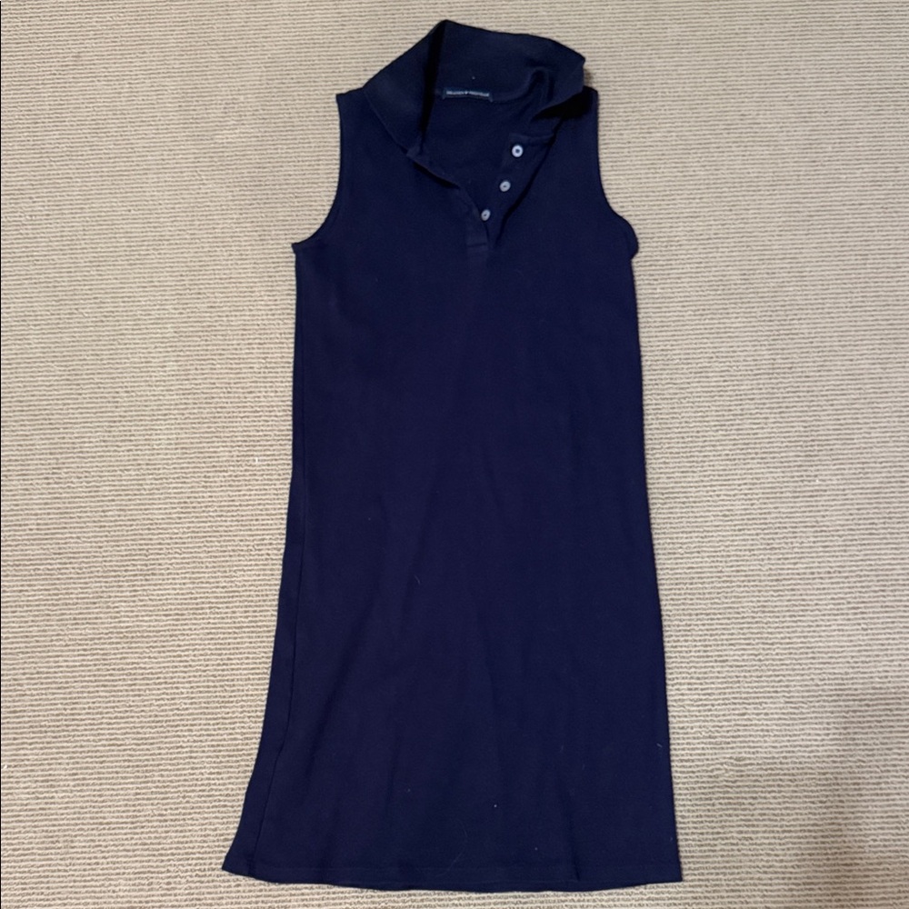 Sleeveless Navy Dress